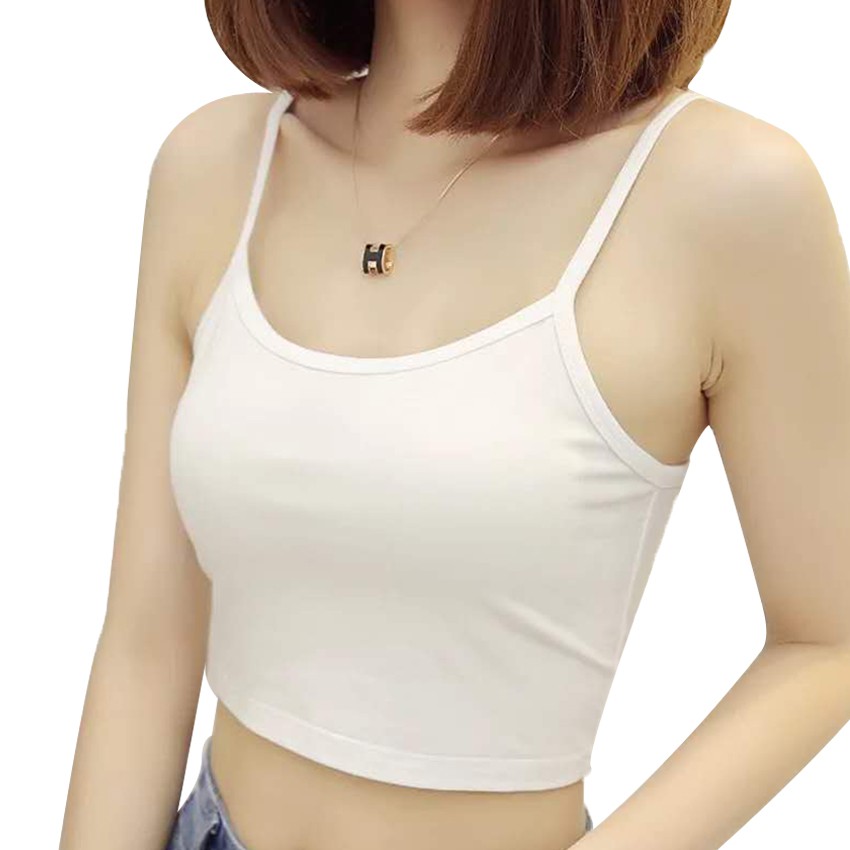 Áo crop top hai dây thời trang mùa hè năng động cho nữ | Shopee Việt Nam