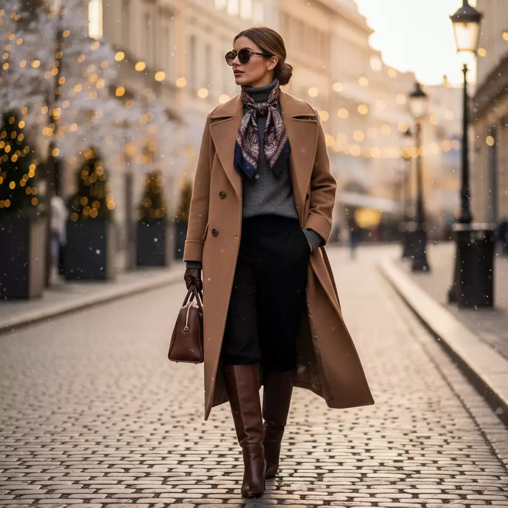 Áo khoác dạ là món đồ biểu tượng cho phong cách thời trang mùa đông đẳng cấp