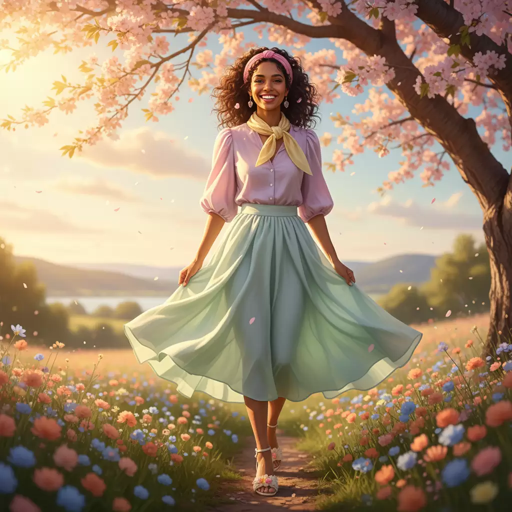 gemini_image_1768311794 Nàng da ngăm hoàn toàn có thể tỏa sáng và cuốn hút với các tông màu pastel nhẹ nhàng