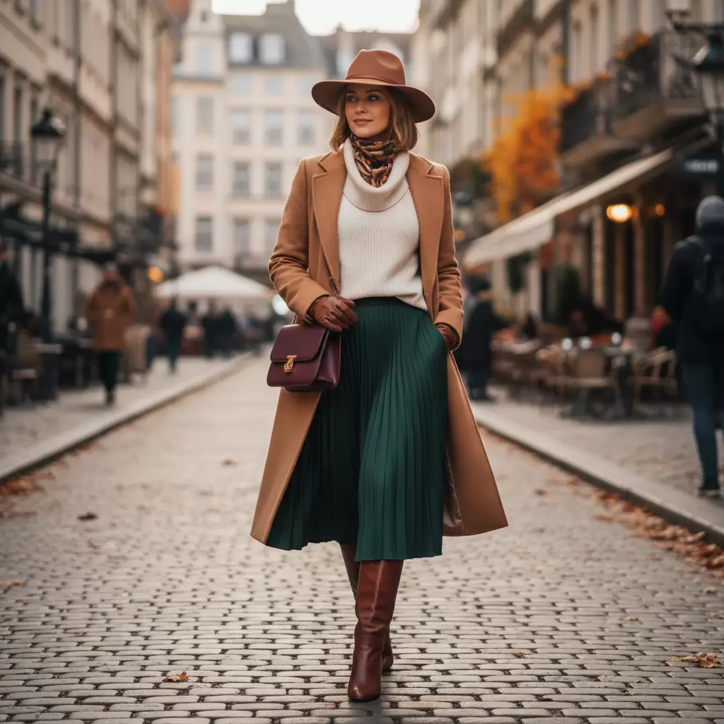 gemini_image_1768312852 Phối đồ với áo len mỏng cho thời tiết thu đông mang lại vẻ ngoài tinh tế và ấm áp