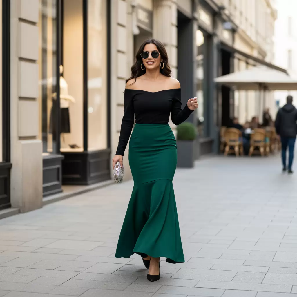 gemini_image_1768314063 Chân váy đuôi cá là item thời trang giúp tôn vinh đường cong phái đẹp một cách tinh tế