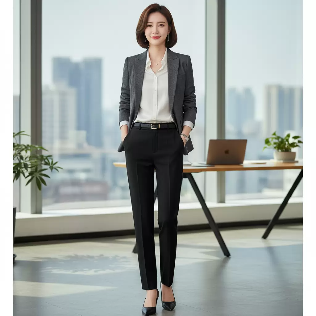 Sự kết hợp giữa vest và quần tây mang lại vẻ ngoài chuyên nghiệp cho những ngày đầu tuần