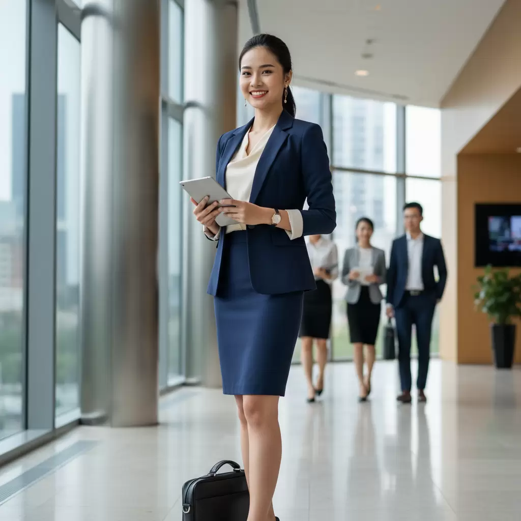 Sự tự tin đến từ những bộ trang phục công sở tinh tế và phù hợp với vóc dáng