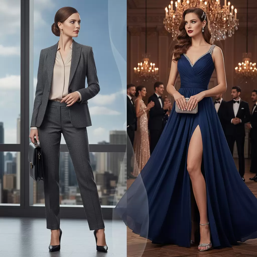 Sự thay đổi diện mạo ấn tượng từ phong cách công sở sang tiệc tối