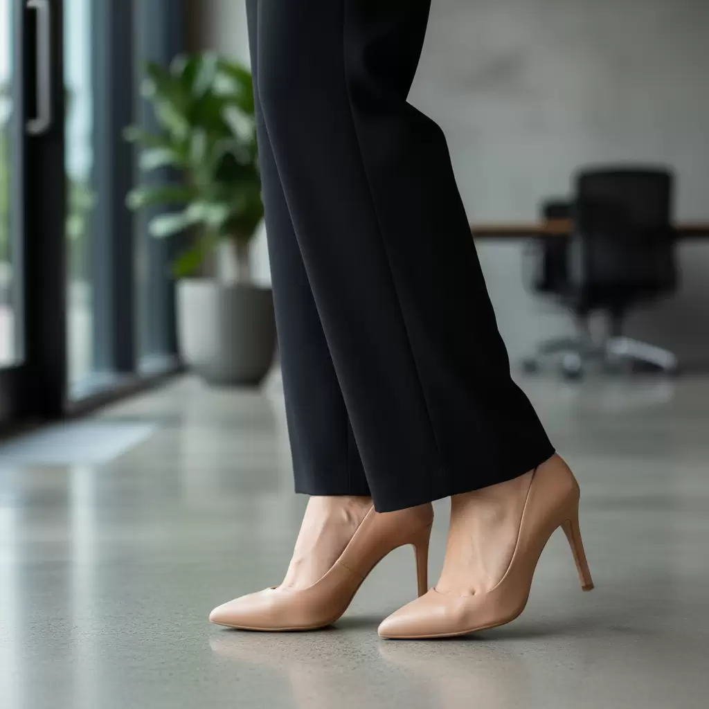 gemini_image_1768319393-1 Giày mũi nhọn là trợ thủ đắc lực giúp đôi chân trông dài và thon gọn hơn