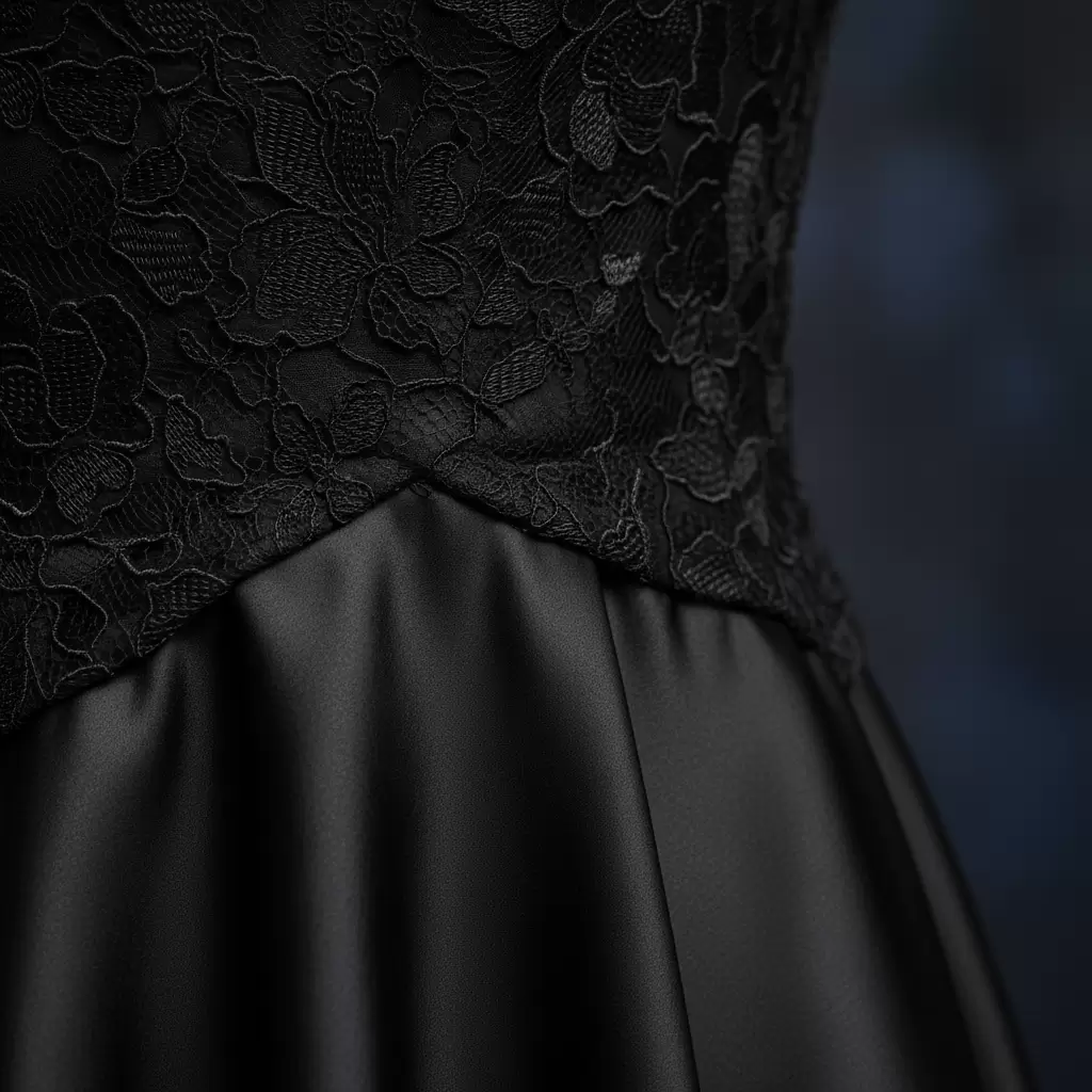 Chất liệu cao cấp là yếu tố then chốt nâng tầm đẳng cấp cho chiếc đầm đen của bạn