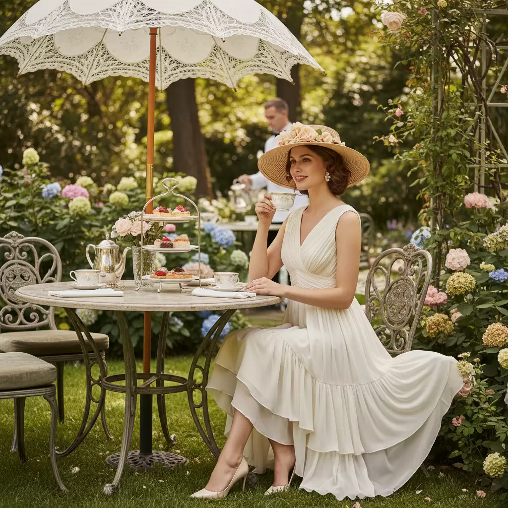 Đầm chun nhún mang lại vẻ ngoài thanh lịch và hiện đại cho các buổi tiệc nhẹ