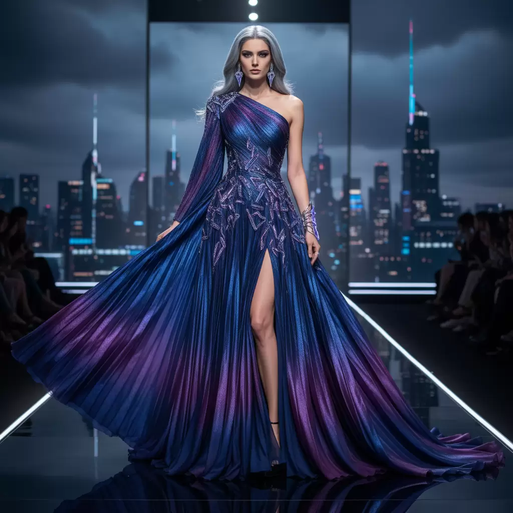 gemini_image_1768327251-1 Sắc xanh Future Dusk mang đến vẻ đẹp huyền bí và hiện đại cho phái đẹp