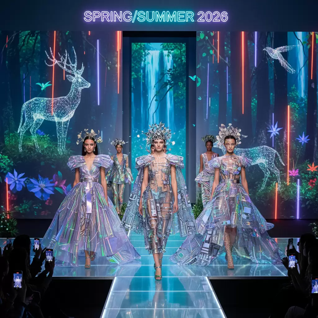Xu hướng màu sắc XuânHè 2026 là sự kết hợp giữa thực tại và kỹ thuật số