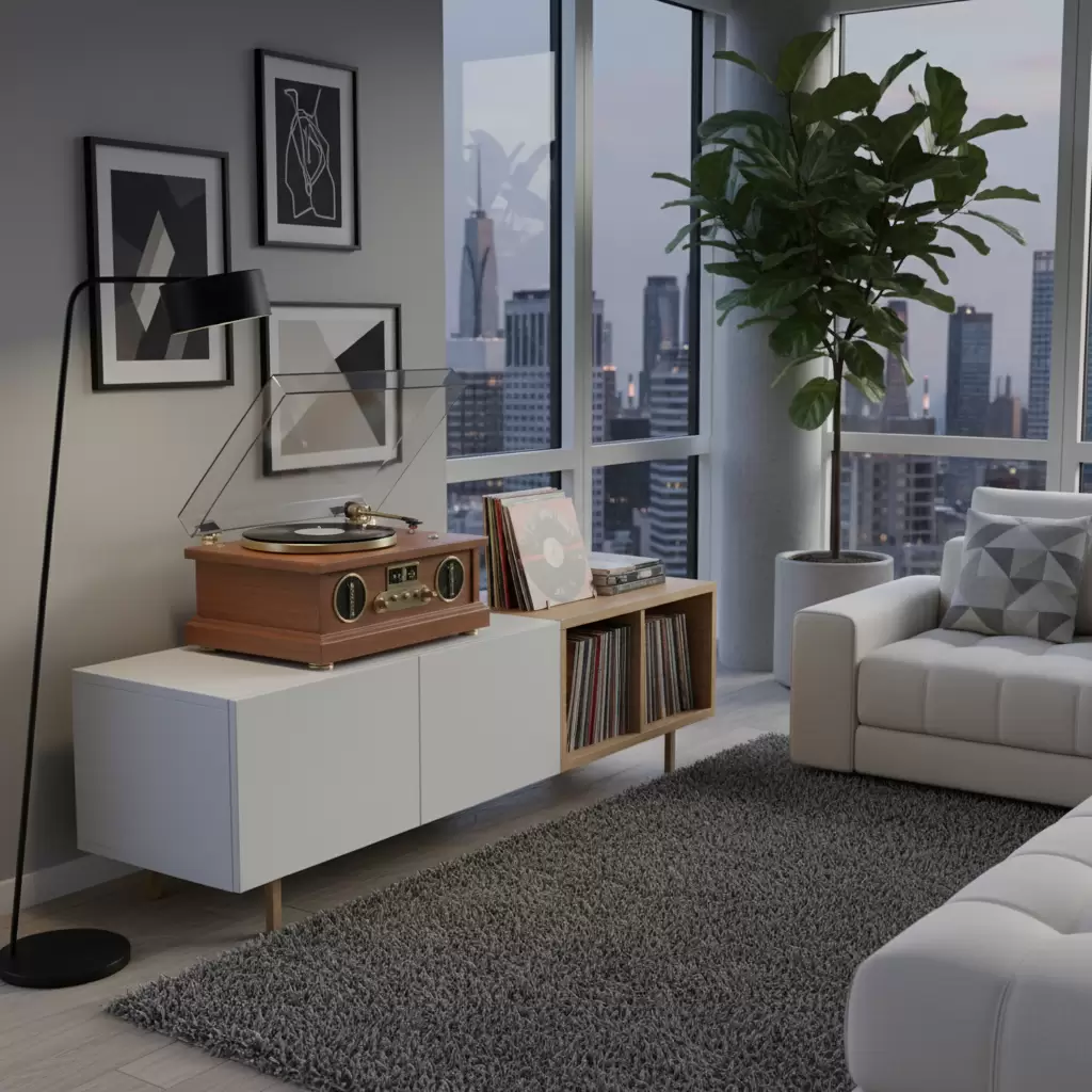 Máy nghe nhạc đĩa than mang lại trải nghiệm âm thanh và cảm xúc chân thực