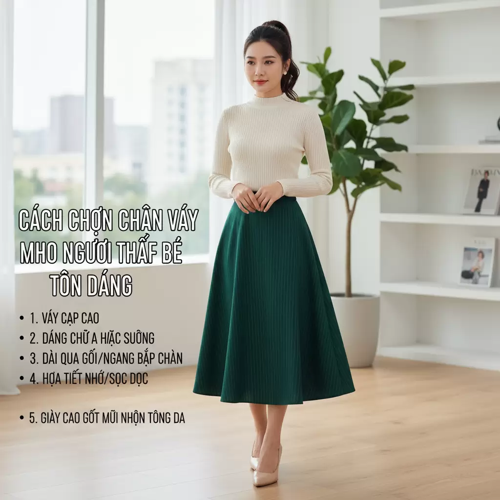 Lựa chọn độ dài và kiểu dáng cạp cao giúp tôn vinh vóc dáng người mặc