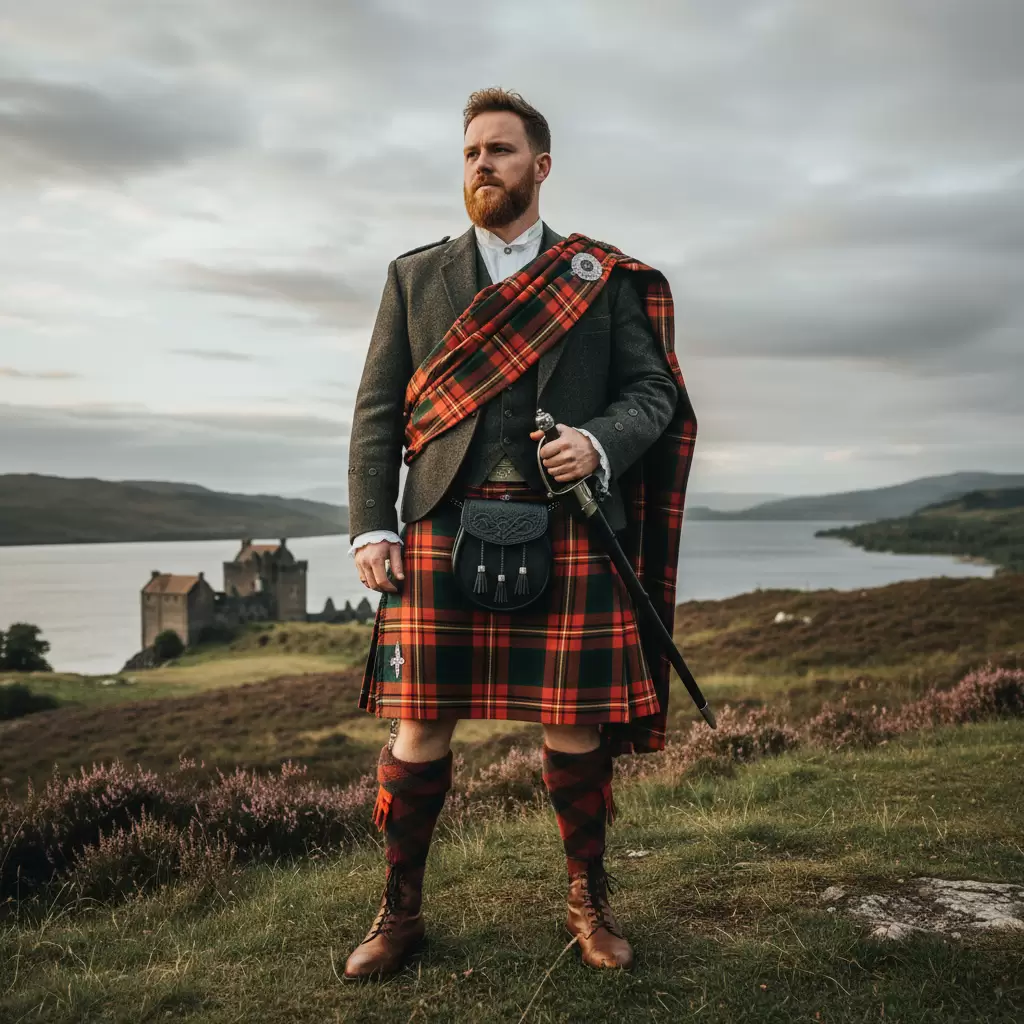 Nguồn gốc của họa tiết kẻ caro bắt nguồn từ những tấm vải Tartan đặc trưng của các gia tộc Scotland