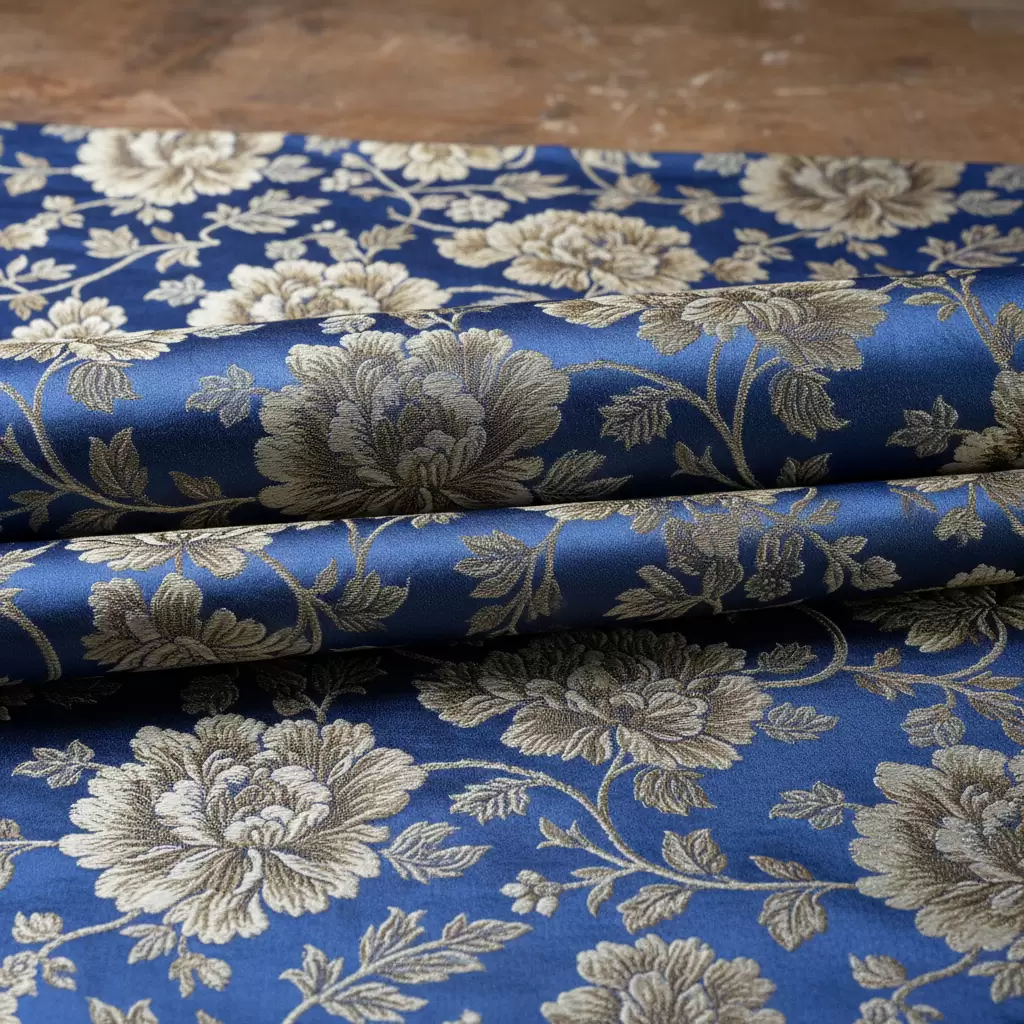 Lụa gấm với họa tiết tinh xảo là biểu tượng của phong cách thời trang vương giả