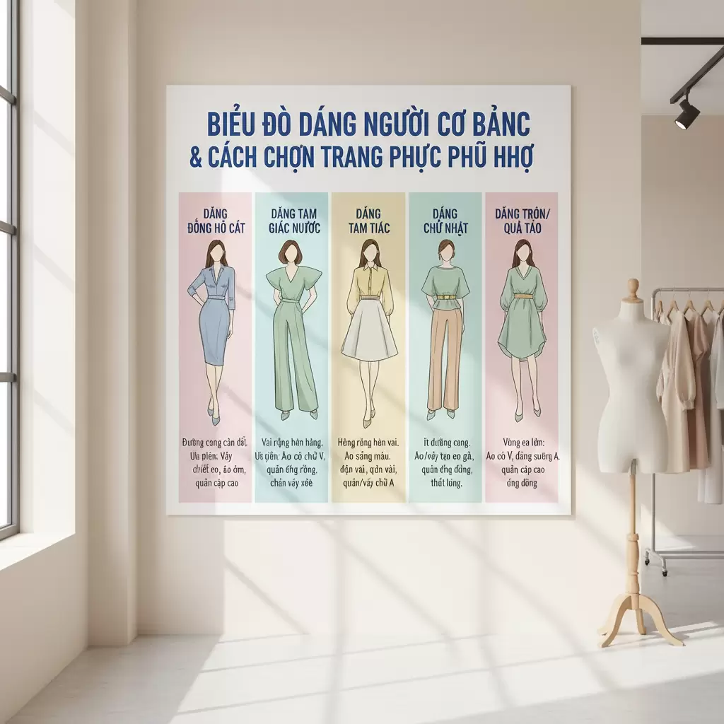 Hiểu rõ vóc dáng là chìa khóa để lựa chọn trang phục tôn dáng