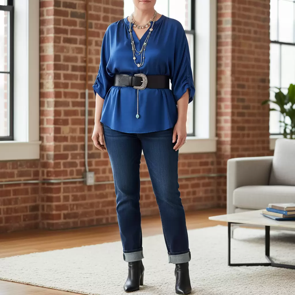 Sử dụng thắt lưng và trang sức đúng cách để tạo điểm nhấn tinh tế