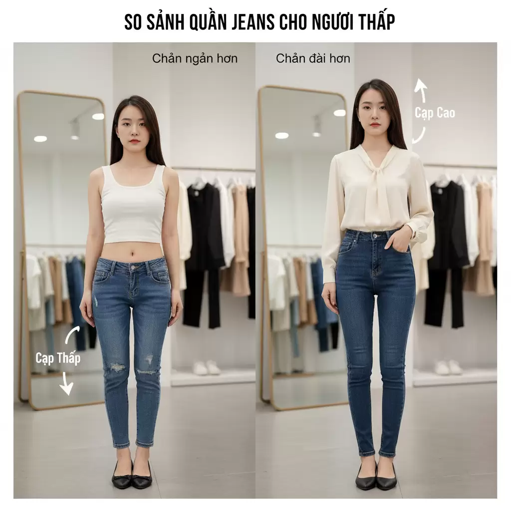 Quần jeans cạp cao là vũ khí bí mật giúp kéo dài đôi chân hiệu quả
