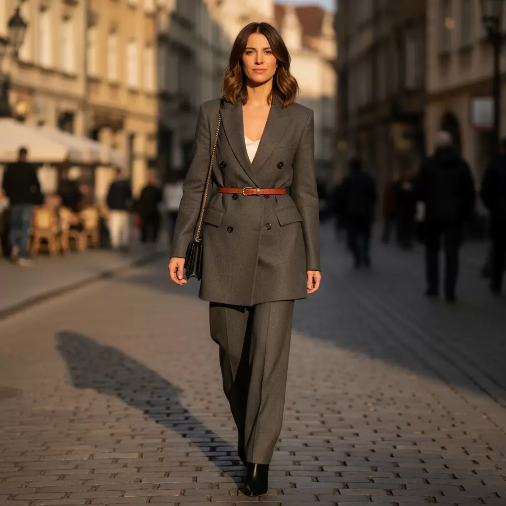 Sử dụng thắt lưng giúp định hình vòng eo và tránh cảm giác bị lọt thỏm trong áo