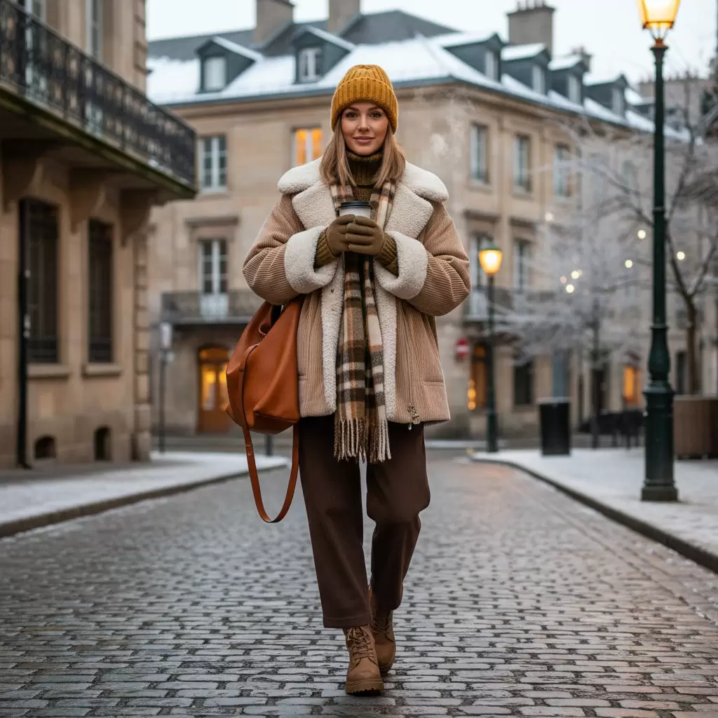 Trang phục kaki nhung là lựa chọn hàng đầu cho mùa đông nhờ khả năng giữ ấm và tính thẩm mỹ cao