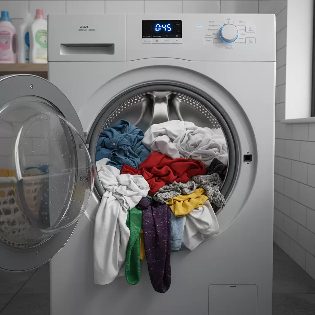 Giặt chung đồ trắng với đồ màu là sai lầm phổ biến khiến áo bị ố