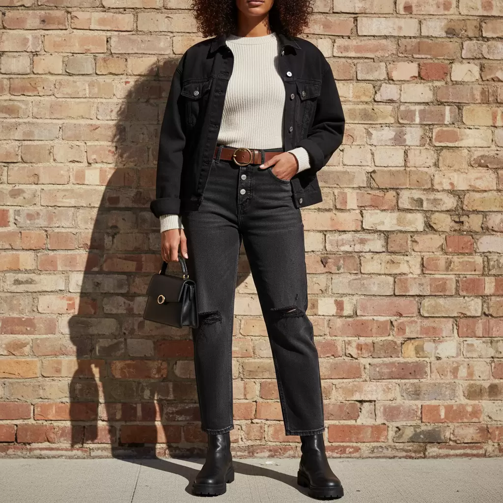 Quần jeans đen là món đồ thời trang không thể thiếu trong tủ đồ của mọi người